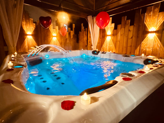 Champagne et déco romantique