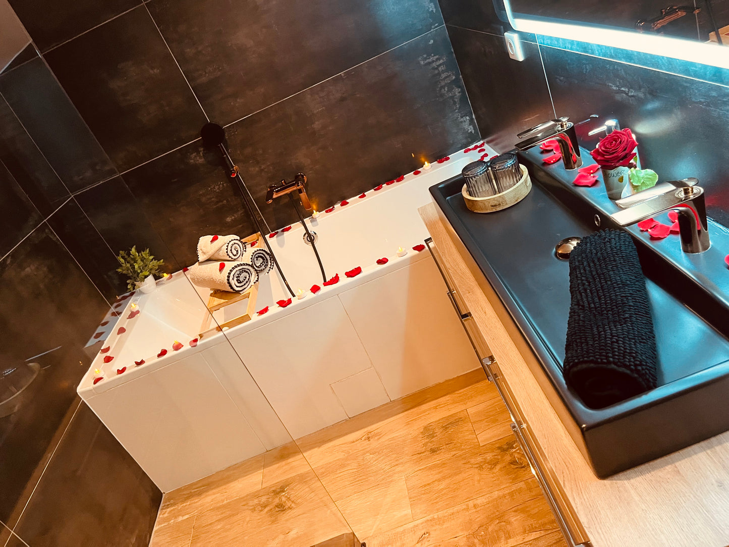 Champagne et déco romantique